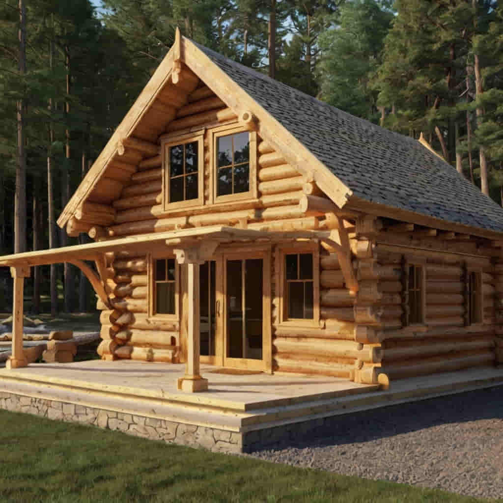 log cabin construction technique